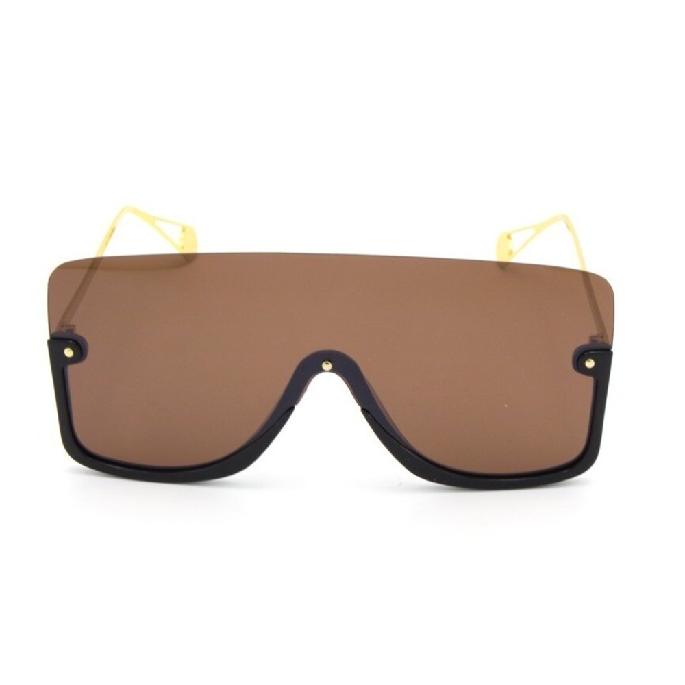 Women Oversized Huge Shield Sunglasses Fashion Big Shades Flat Lens Luxury Style - Picture 3 of 7